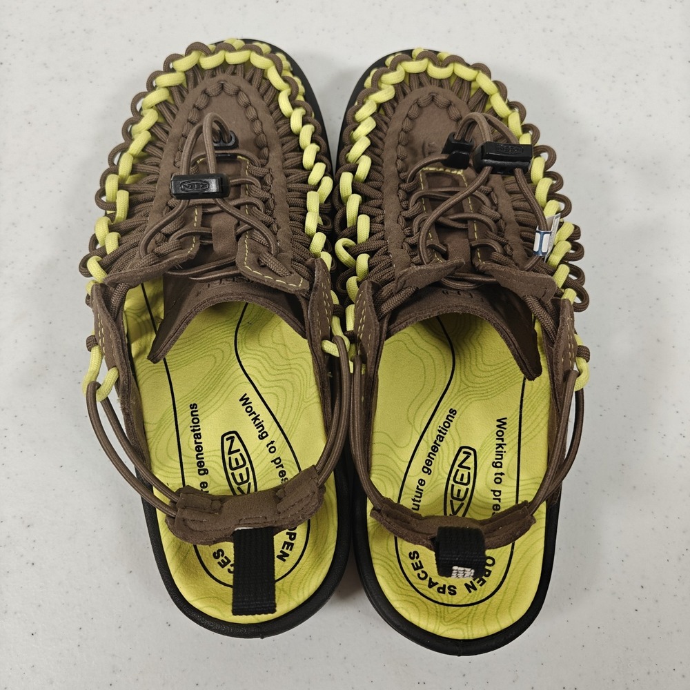 KEEN UNEEK II Convertible x Metalwood Sandals Limeade Women's 9 Men's 7.5 NEW - Picture 3 of 10